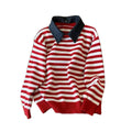 Striped collar sweater