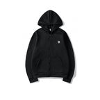 Men's Zip-Up Hoodie Long Sleeve Fleece Jacket Loose Fit Plus Size