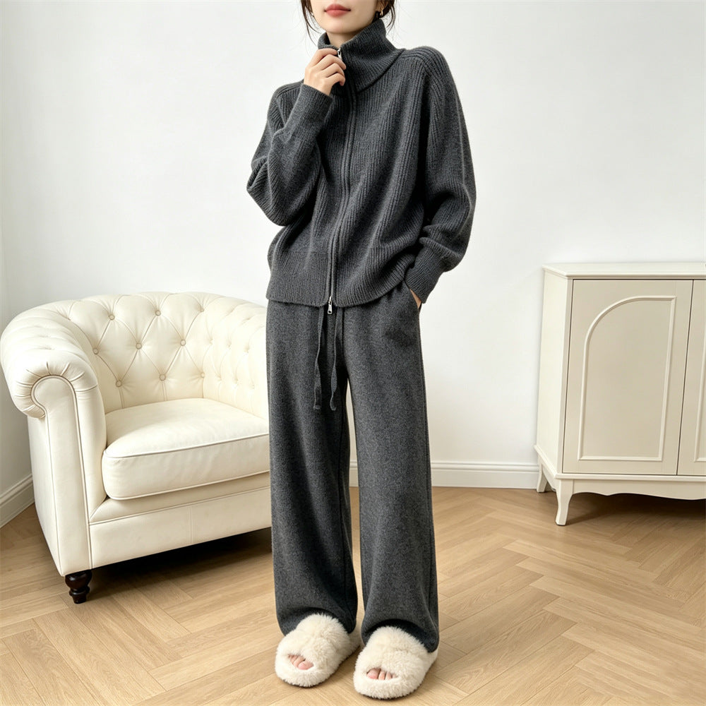 Conjunto Feminino Suéter e Calça Pantalona