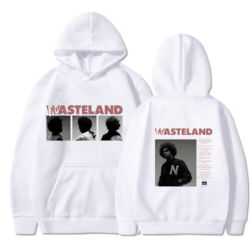 Printed Long Sleeve Hooded Fleece Lined Men Women Sweatshirt