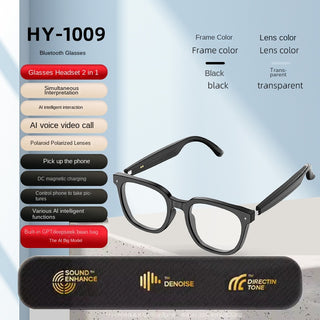 Bluetooth Smart AI Sunglasses Multi functional Real time Translation Headphones Call Listening to Music