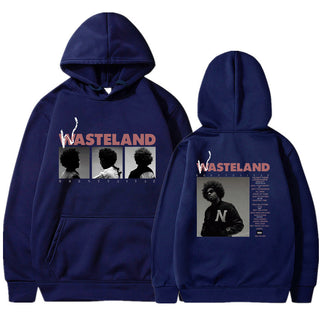 Printed Long Sleeve Hooded Fleece Lined Men Women Sweatshirt