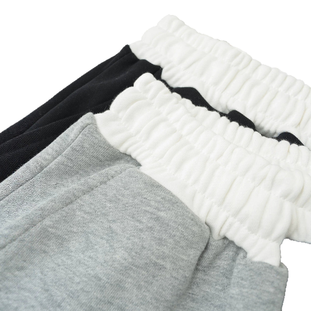 Women's Gray Striped Sweatshirt and Wide Leg Sweatpants Casual Loose Two-Piece Set