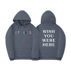 Men's Casual Astroworld Graphic Long Sleeve Hooded Pullover Sweatshirt Fleece Lined