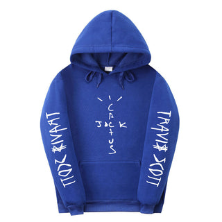 Trendy Fleece Lined Long Sleeve Hooded Unisex Sweatshirt