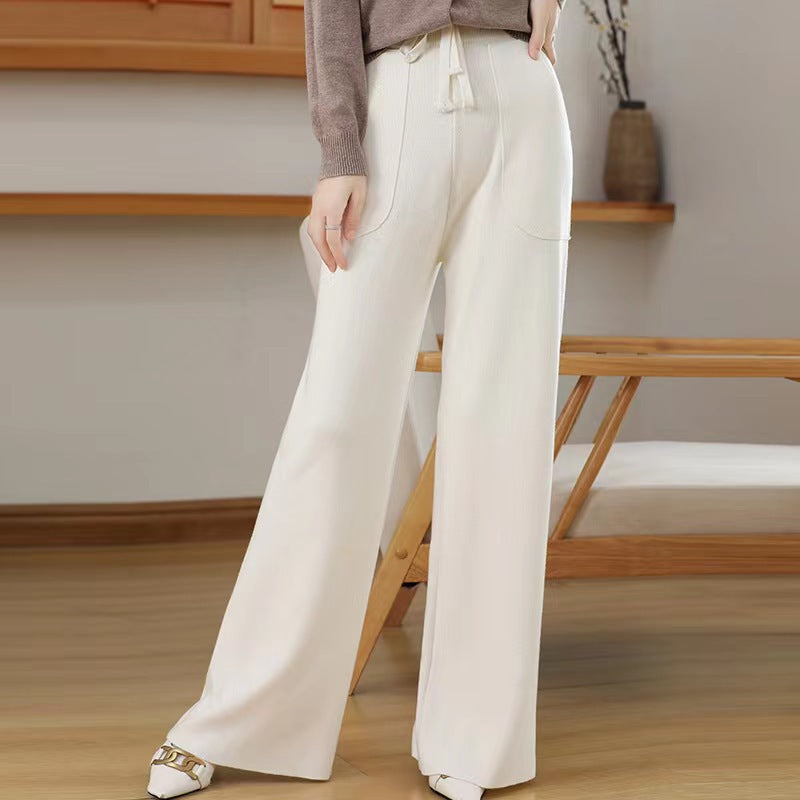 Calça Reta Feminina Cintura Elástica
