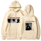 Printed Long Sleeve Hooded Fleece Lined Men Women Sweatshirt