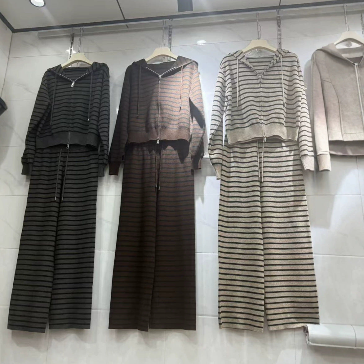 Striped suit for women