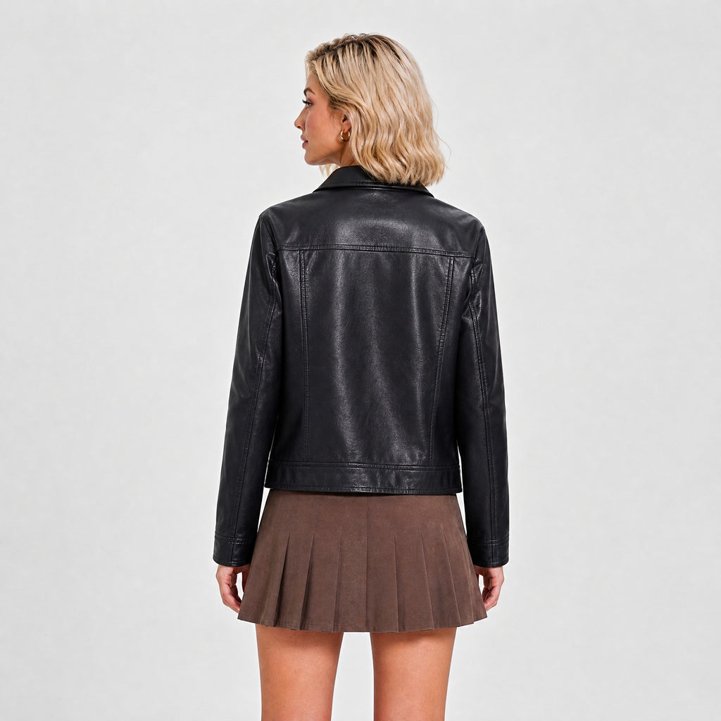 Zipper lapel jacket for Women