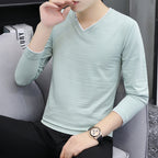 Long sleeved slim fit t-shirt