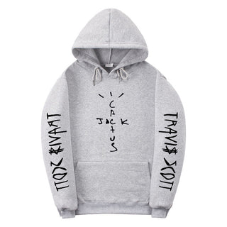 Trendy Fleece Lined Long Sleeve Hooded Unisex Sweatshirt