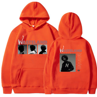 Printed Long Sleeve Hooded Fleece Lined Men Women Sweatshirt