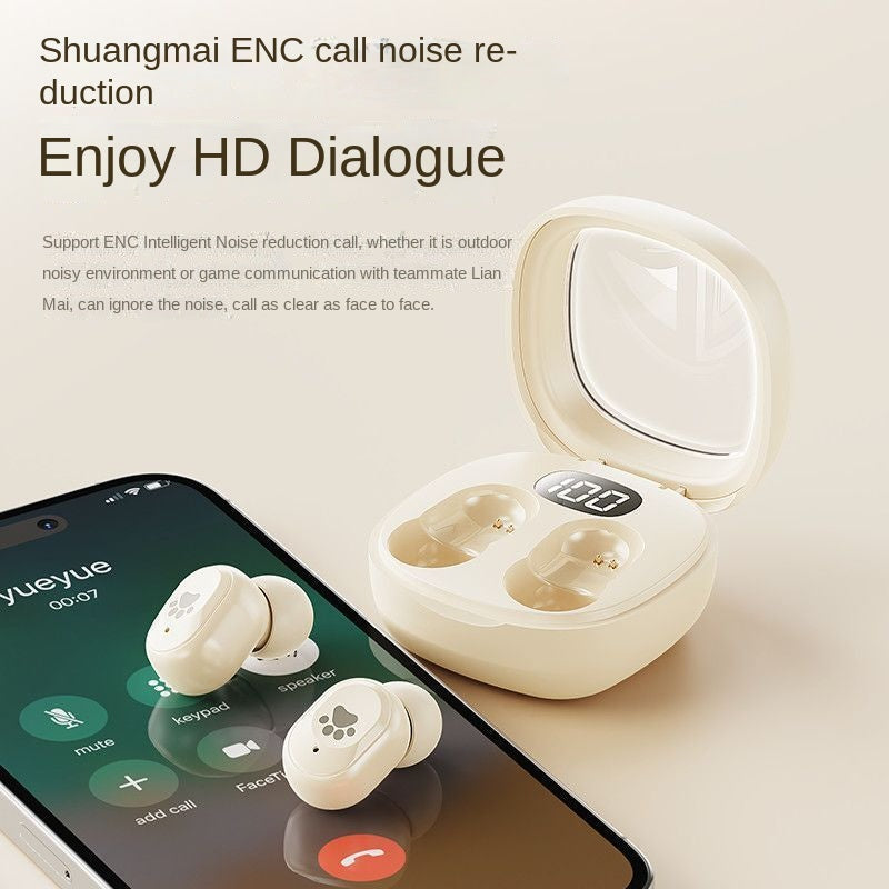Fone Bluetooth TWS Q38 com Cancelamento de Ruído e Display Digital