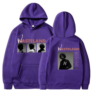 Printed Long Sleeve Hooded Fleece Lined Men Women Sweatshirt
