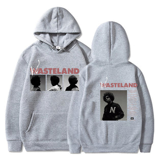 Printed Long Sleeve Hooded Fleece Lined Men Women Sweatshirt