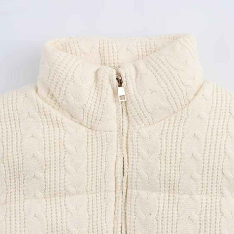 Colete Feminino Acolchoado Gola Alta