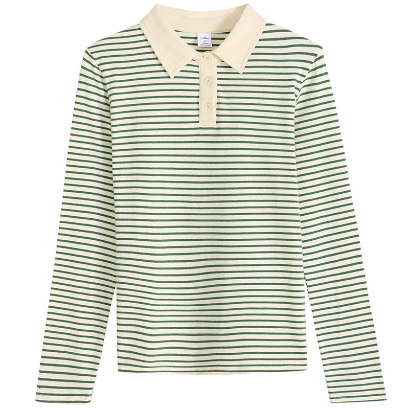 Striped long sleeved women's T-shirt