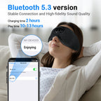 Máscara de Dormir com Música Bluetooth e Ruído Branco 3D