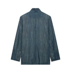 Striped suit jacket+long pants suit for women