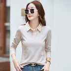 Striped long sleeved women's T-shirt