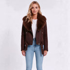 Detachable hooded long sleeved jacket