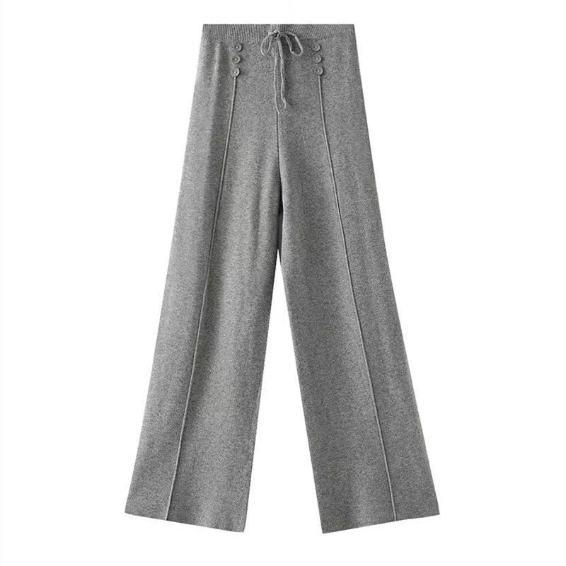 Calça Pantalona Feminina Cintura Alta