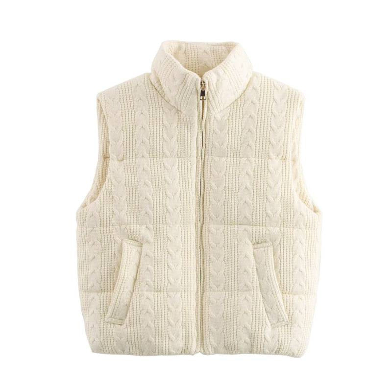 Colete Feminino Acolchoado Gola Alta