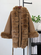 Long sleeved lace up loose jacket for women