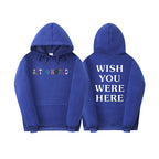Men's Casual Astroworld Graphic Long Sleeve Hooded Pullover Sweatshirt Fleece Lined
