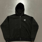 Vintage Casual Letter Print Zip Up Hoodie Jacket