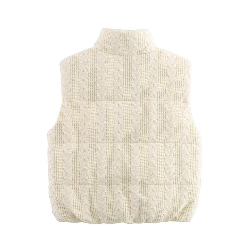 Colete Feminino Acolchoado Gola Alta