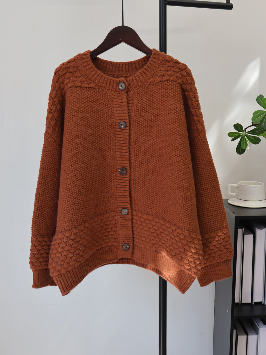 Loose cardigan sweater for women