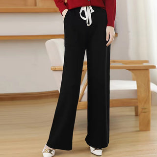 Calça Reta Feminina Cintura Elástica