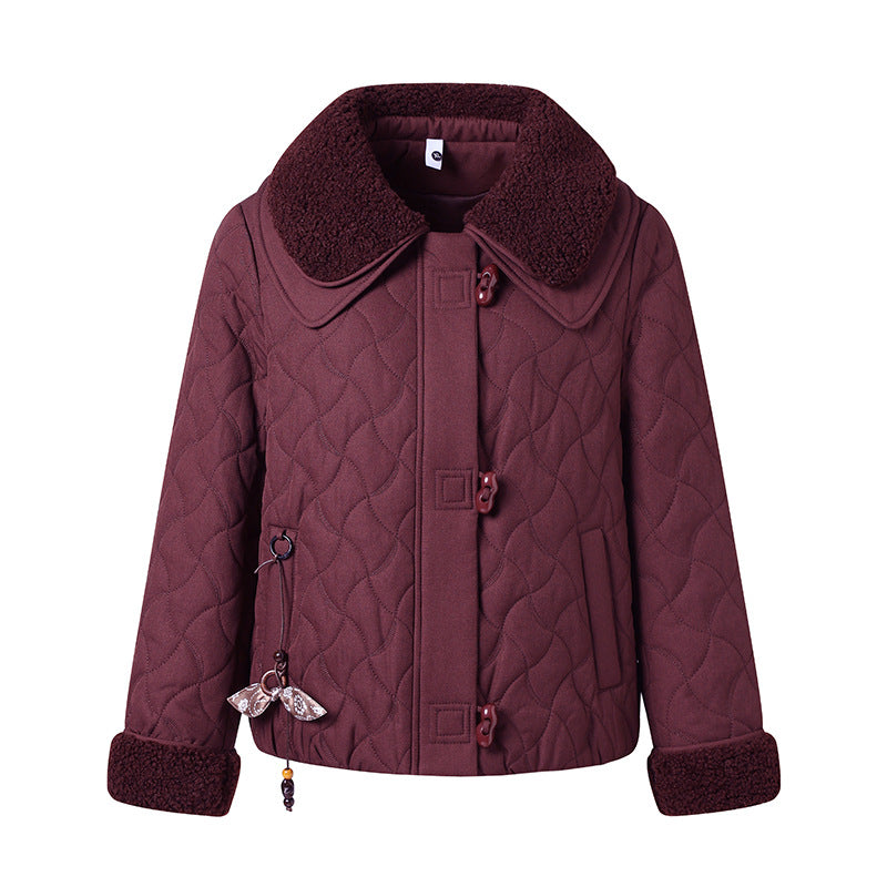 Collar long sleeved jacket