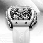 Relógio Quartz Masculino Multifuncional com Design Três Olhos