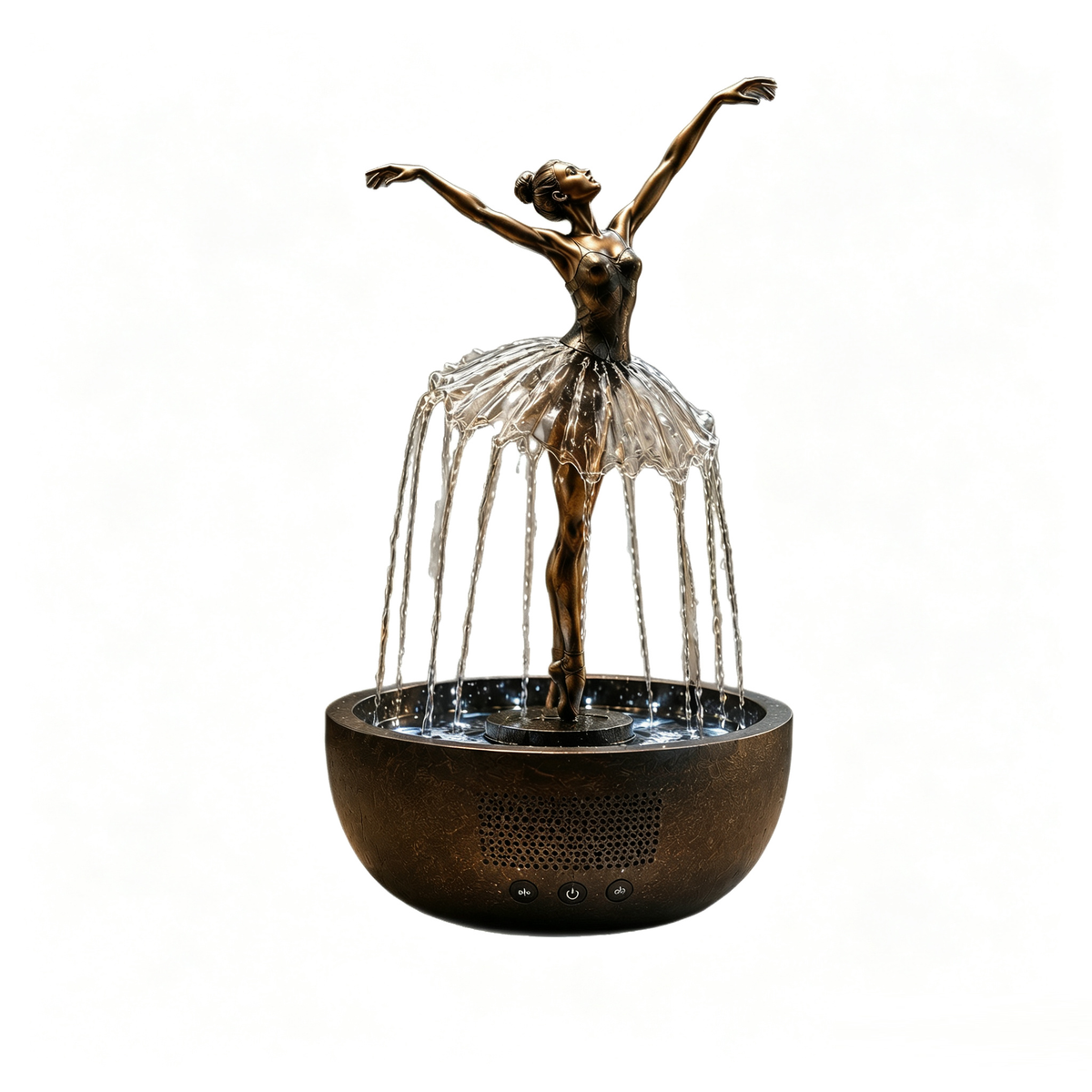 Caixa de Som Bluetooth Fonte Decorativa Ballerina Waterfall
