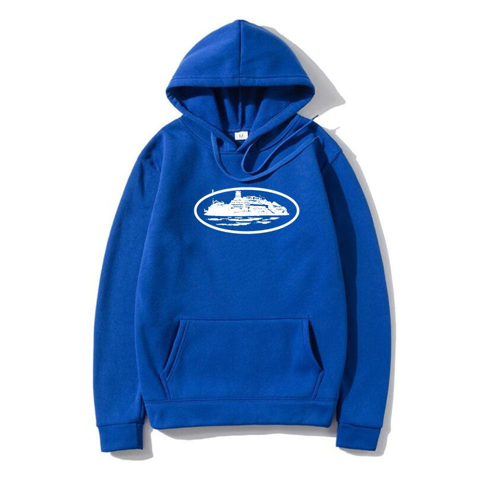 Casual Hooded Long Sleeve Loose Pullover Sweatshirt