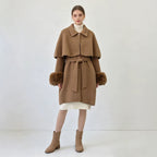 Women's collar tied jacket