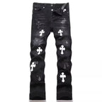 High Street Micro Flare Denim Pants Loose Fit Unisex