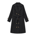Women's waist cinched double breasted jacket