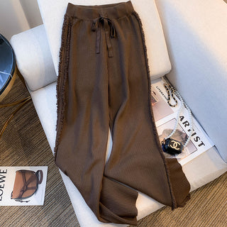 Calça Pantalona Feminina com Franjas