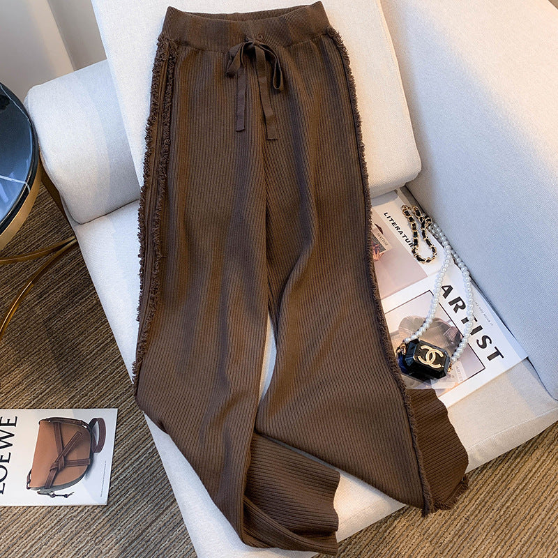 Calça Pantalona Feminina com Franjas