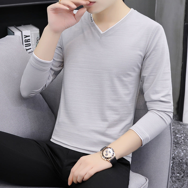 Long sleeved slim fit t-shirt