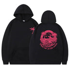 Style Printed Hooded Sweatshirt Loose Casual Pullover