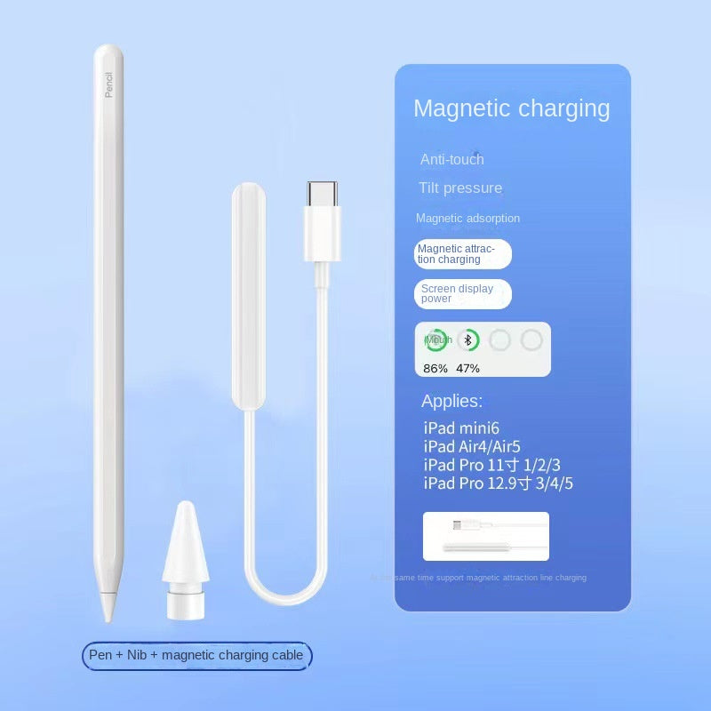 Caneta Capacitiva Magnética para iPad com Recarga sem Fio — 3ª Geração