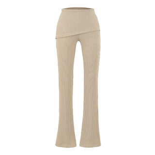 Casual Slim Fit Hooded Long Sleeve Faux Two-Piece Sweatshirt Top with Trendy Pants Set