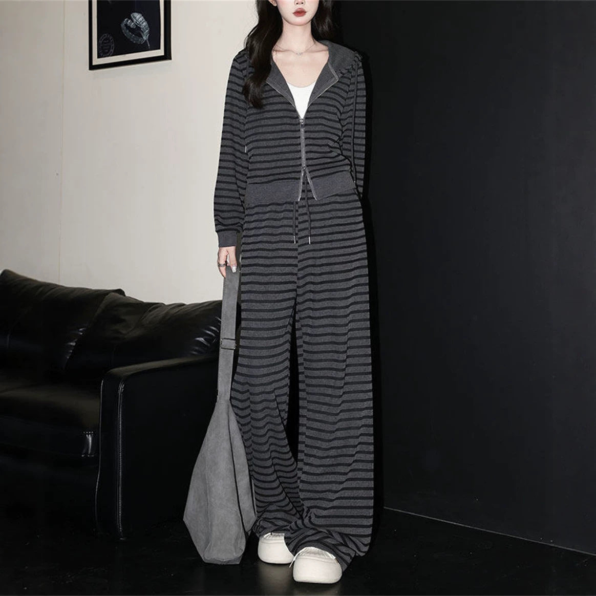 Striped suit for women