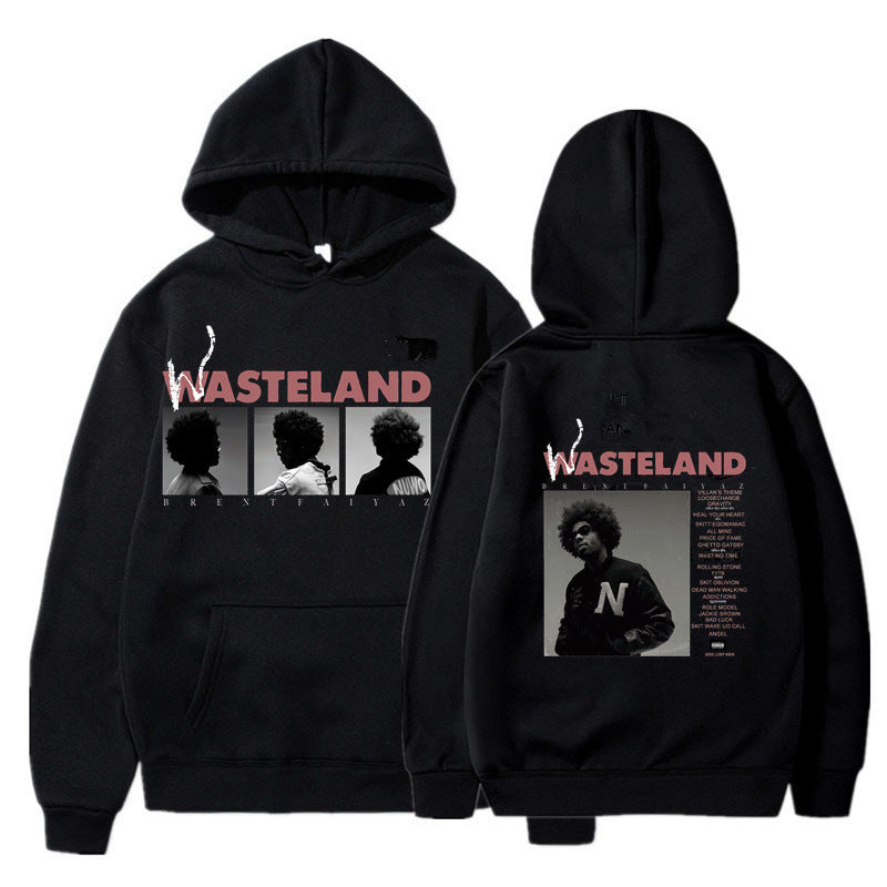 Printed Long Sleeve Hooded Fleece Lined Men Women Sweatshirt