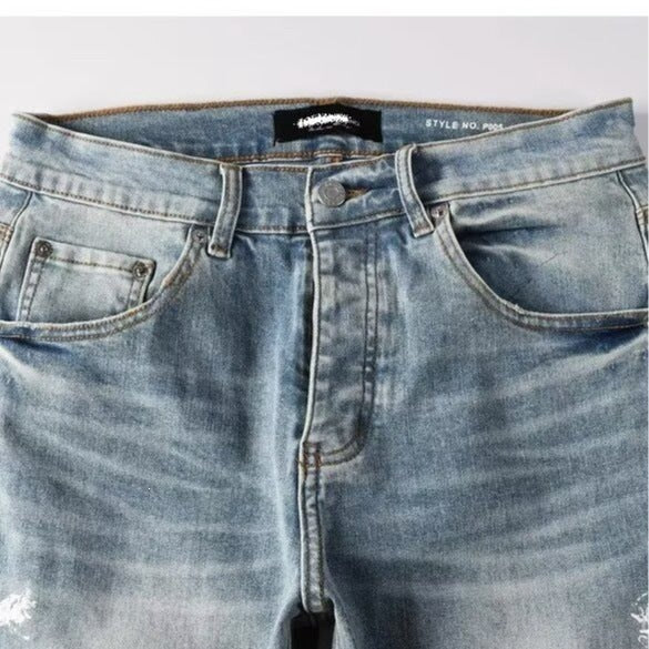 Men's Street Casual Slim Fit Stretch Denim Jeans