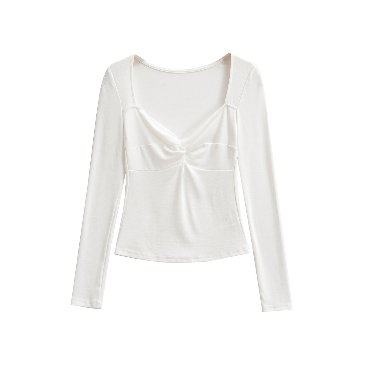 Blusa Feminina Tricô Manga Longa Decote V